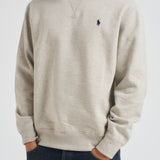 Felpa uomo girocollo grigia 710P01523 003 RALPH LAUREN 