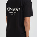 T-shirt uomo girocollo nera OCM41114 BLACK REPRESENT 