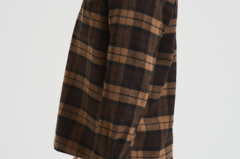 Camicia uomo a quadretti marrone M24300096 TURKISHCOFFEE SAMSØE SAMSØE 