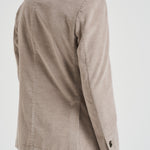 Giacca uomo doppiopetto in velluto grigio chiaro GL7251TL 387858P SANTANIELLO 