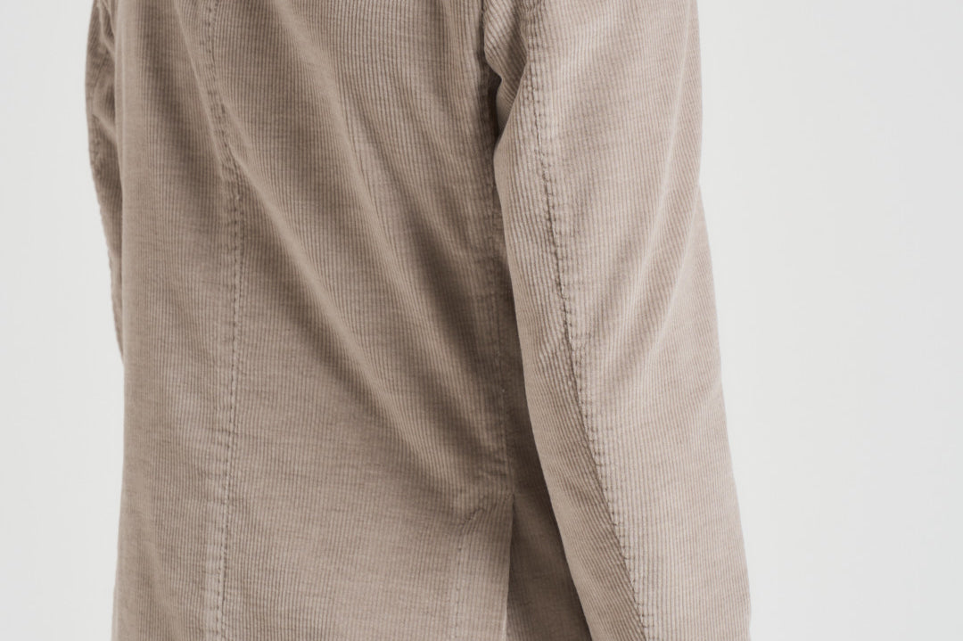 Giacca uomo doppiopetto in velluto grigio chiaro GL7251TL 387858P SANTANIELLO 