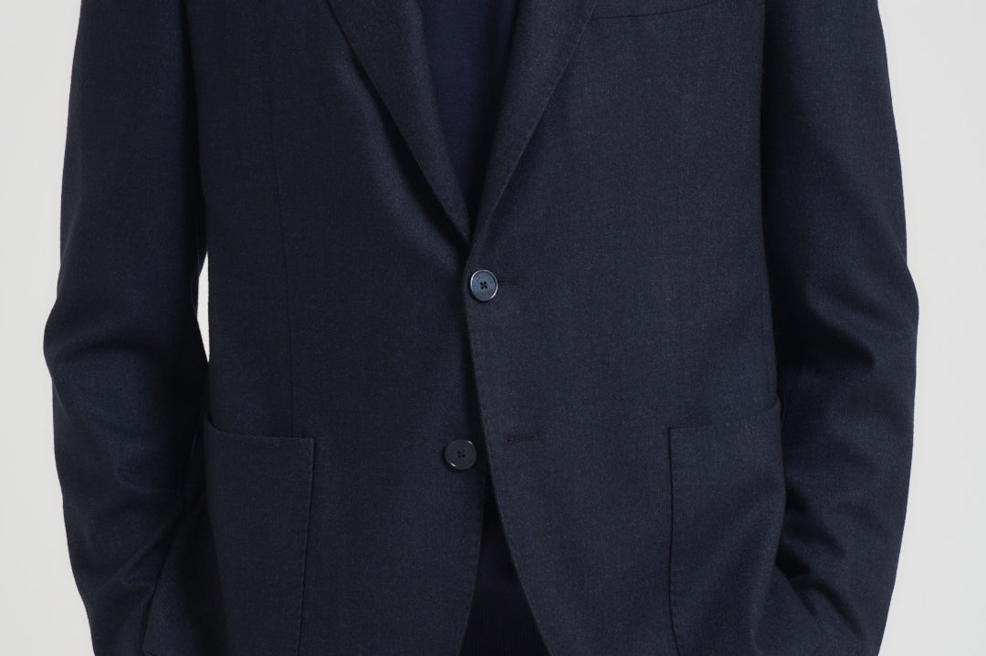 Giacca uomo monopetto blu scuro GL7297MF 293879B SANTANIELLO 