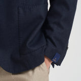 Giacca uomo monopetto blu scuro GL7297MF 293879B SANTANIELLO 