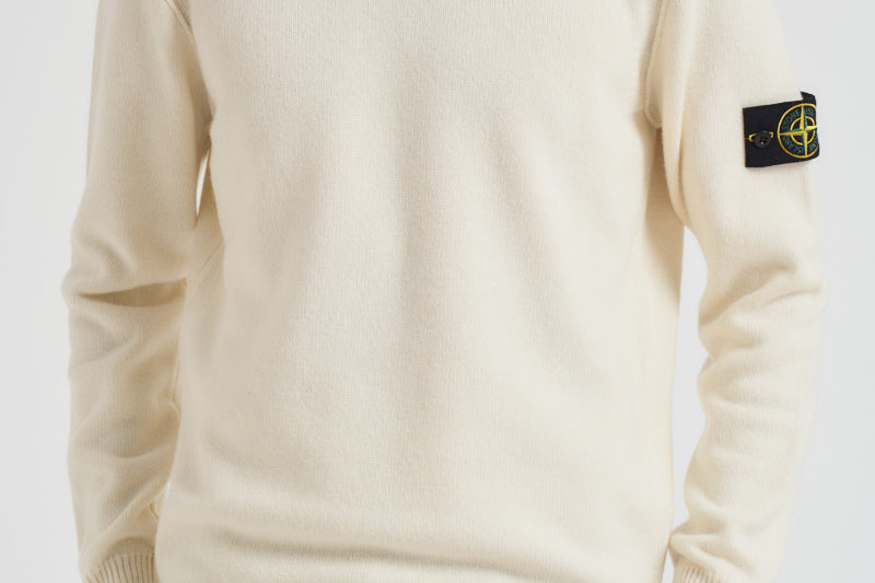 Maglia uomo girocollo panna 5100072 S00A3V0093 STONE ISLAND 