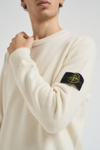 Maglia uomo girocollo panna 5100072 S00A3V0093 STONE ISLAND 