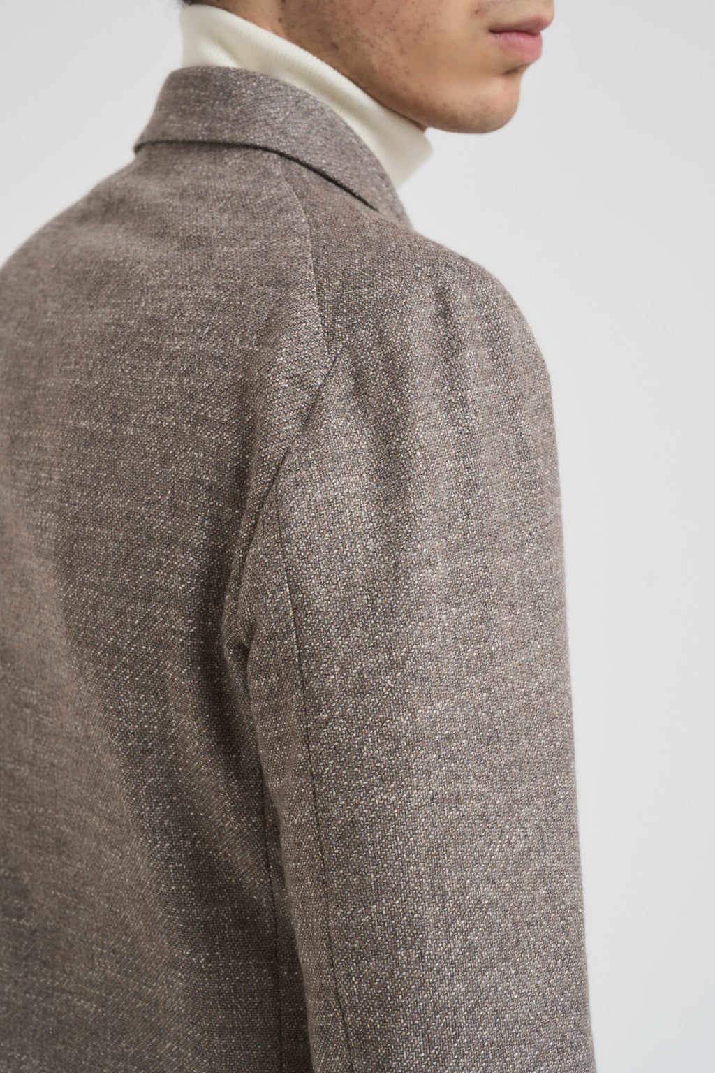 Giacca uomo doppiopetto in lana tortora 1SMC20K C90044T1250 TAGLIATORE 