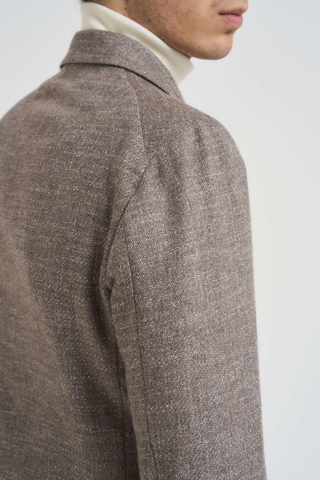 Giacca uomo doppiopetto in lana tortora 1SMC20K C90044T1250 TAGLIATORE 