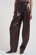 Pantalone in eco pelle donna T180471E CABERNET THE ANDAMANE 