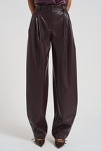 Pantalone in eco pelle donna T180471E CABERNET THE ANDAMANE 