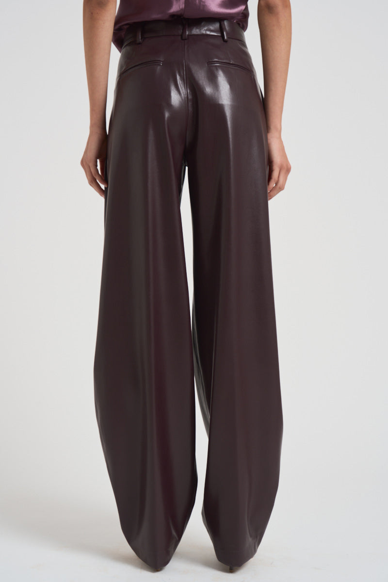 Pantalone in eco pelle donna T180471E CABERNET THE ANDAMANE 
