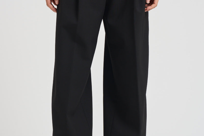 Pantalone donna in lana C3104 W0206BLACK THE LATEST 