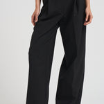 Pantalone donna in lana C3104 W0206BLACK THE LATEST 