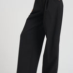 Pantalone donna in lana C3104 W0206BLACK THE LATEST 