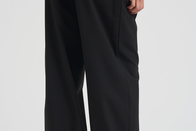 Pantalone donna in lana C3104 W0206BLACK THE LATEST 
