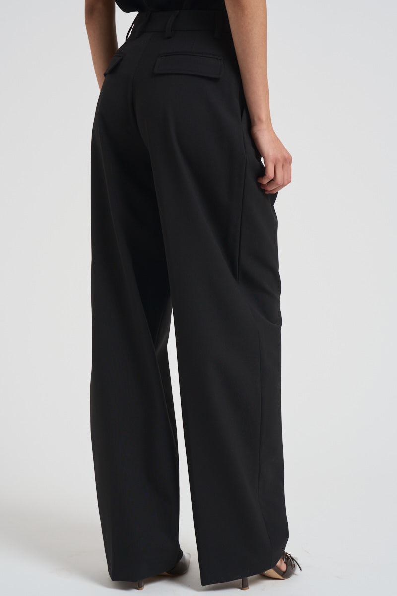 Pantalone donna in lana C3104 W0206BLACK THE LATEST 