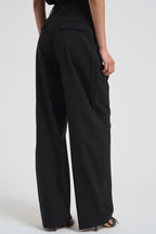 Pantalone donna in lana C3104 W0206BLACK THE LATEST 