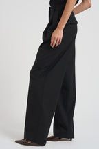 Pantalone donna in lana C3104 W0206BLACK THE LATEST 