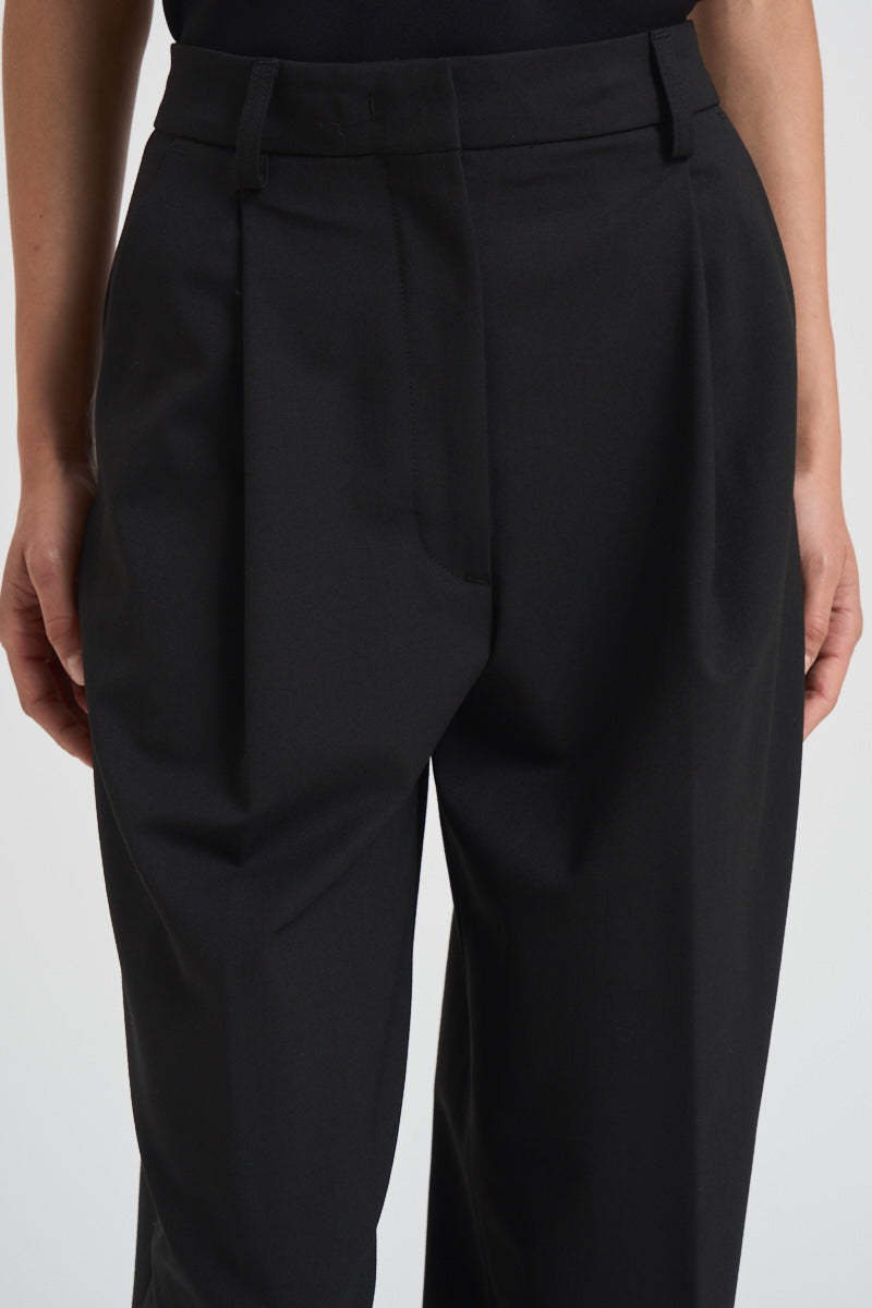 Pantalone donna in lana C3104 W0206BLACK THE LATEST 