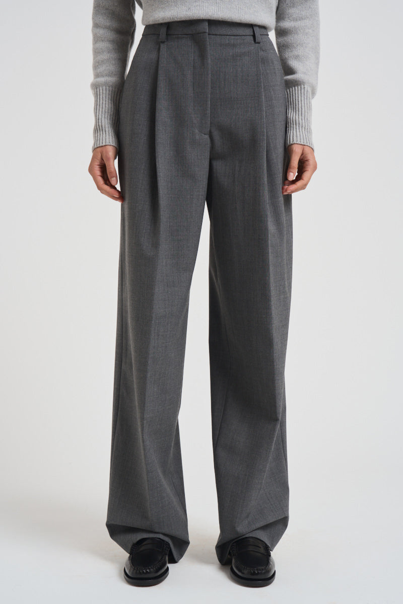 Pantaloni a gamba larga donna C3104 W0206MEDIUMGREY THE LATEST 