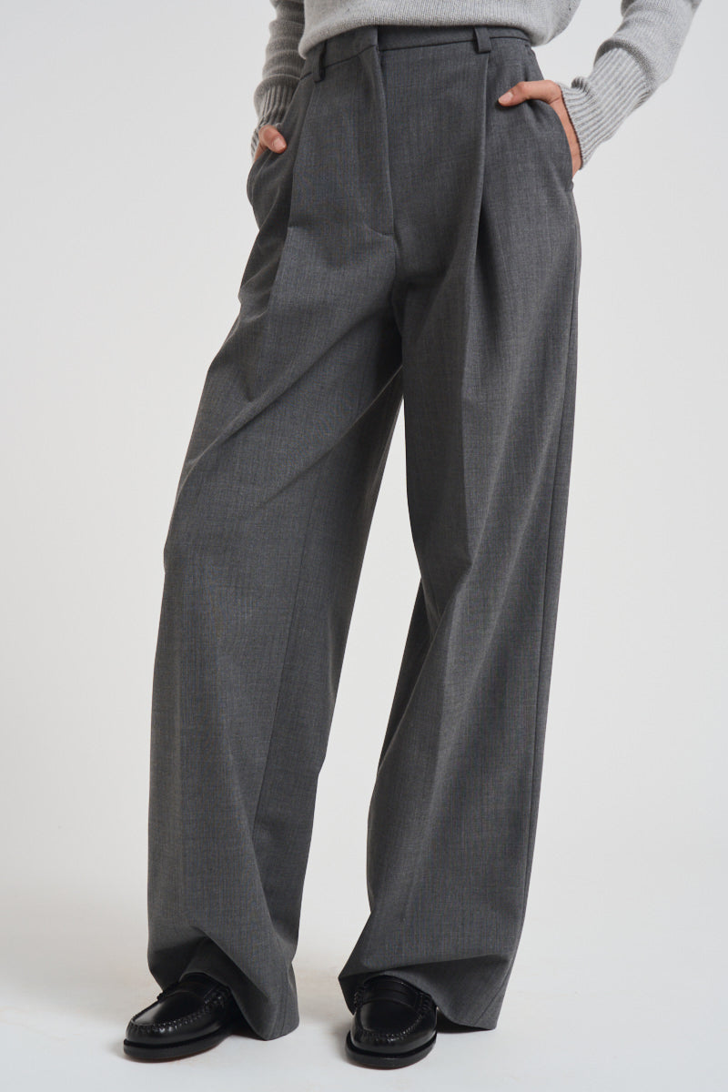 Pantaloni a gamba larga donna C3104 W0206MEDIUMGREY THE LATEST 