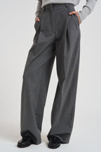 Pantaloni a gamba larga donna C3104 W0206MEDIUMGREY THE LATEST 