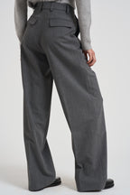 Pantaloni a gamba larga donna C3104 W0206MEDIUMGREY THE LATEST 