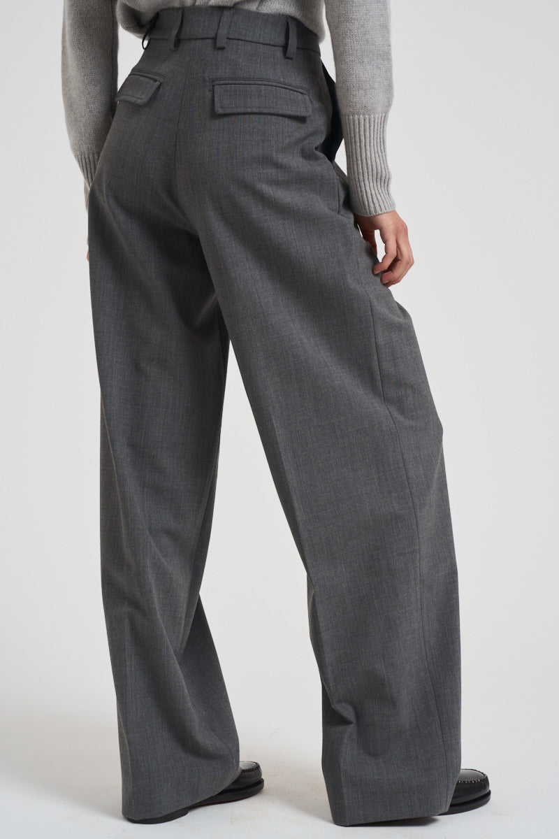 Pantaloni a gamba larga donna C3104 W0206MEDIUMGREY THE LATEST 