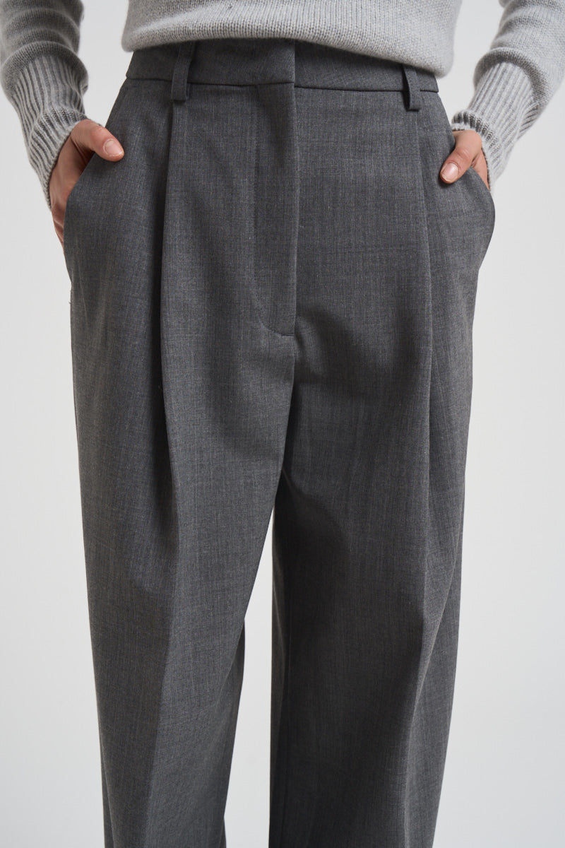 Pantaloni a gamba larga donna C3104 W0206MEDIUMGREY THE LATEST 