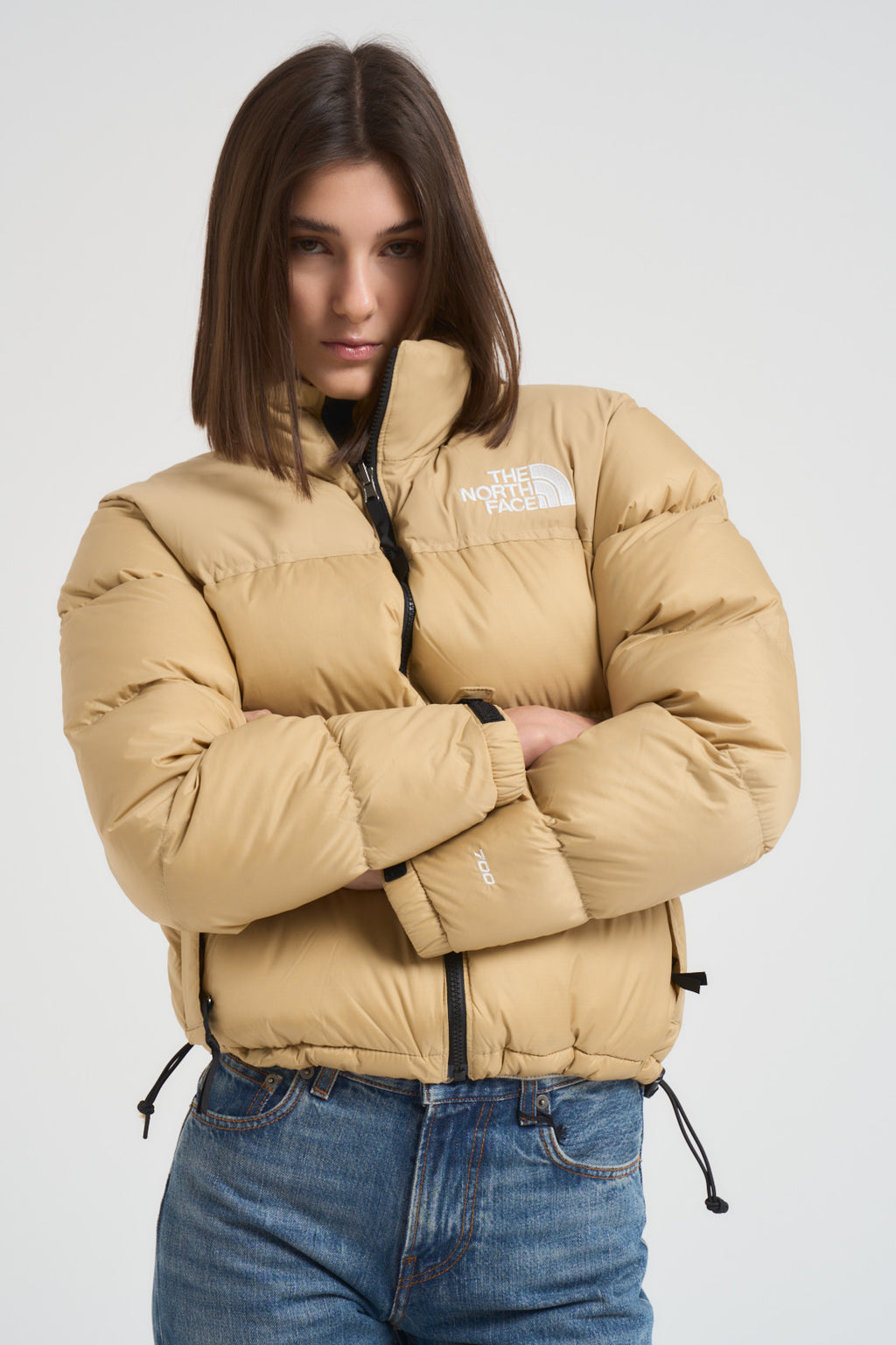 Giubbotto 1996 Retro Nuptse donna nocciola 3XEO GM3 THE NORTH FACE 