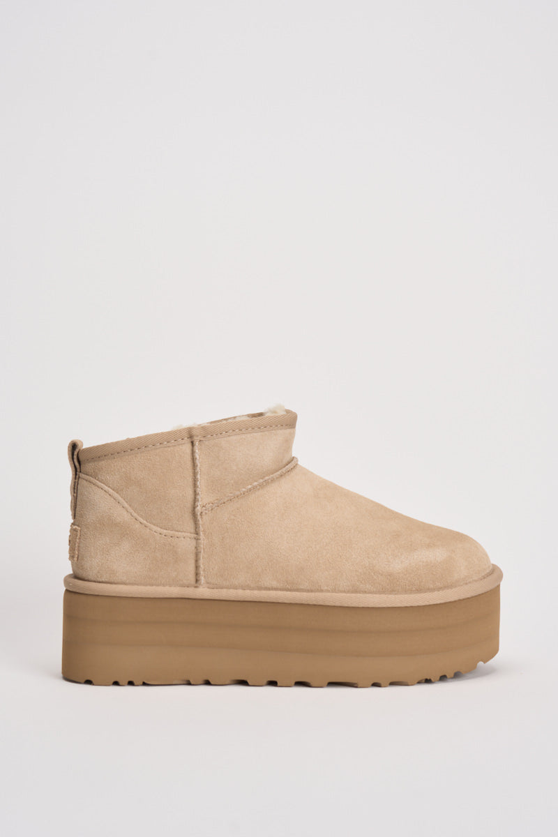 Stivale donna platform Ultra mini beige 1135092 SAND UGG 