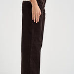 Pantaloni donna in velluto a coste marrone scuro 7U4N0V64 1LP 7 for all Mankind 