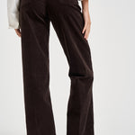 Pantaloni donna in velluto a coste marrone scuro 7U4N0V64 1LP 7 for all Mankind 
