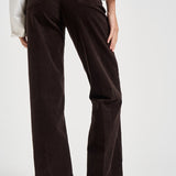 Pantaloni donna in velluto a coste marrone scuro 7U4N0V64 1LP 7 for all Mankind 