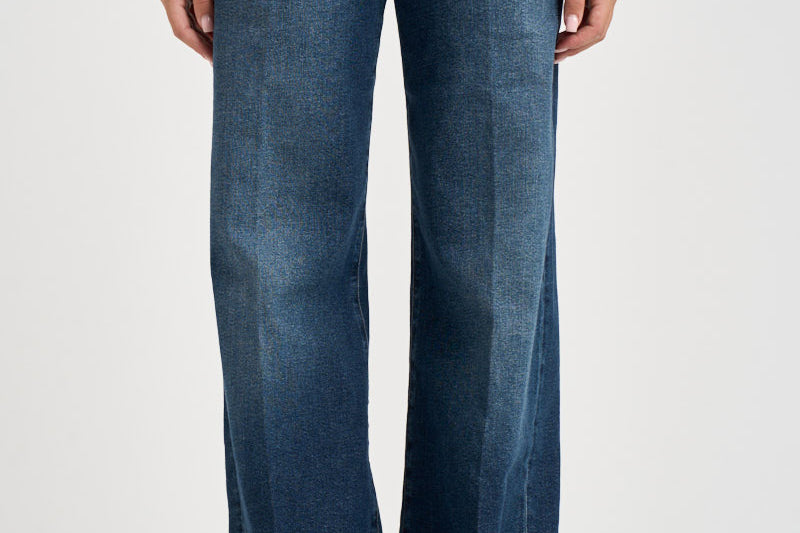 Jeans donna a palazzo blu denim 7U66SA91 CSC 7 for all Mankind 