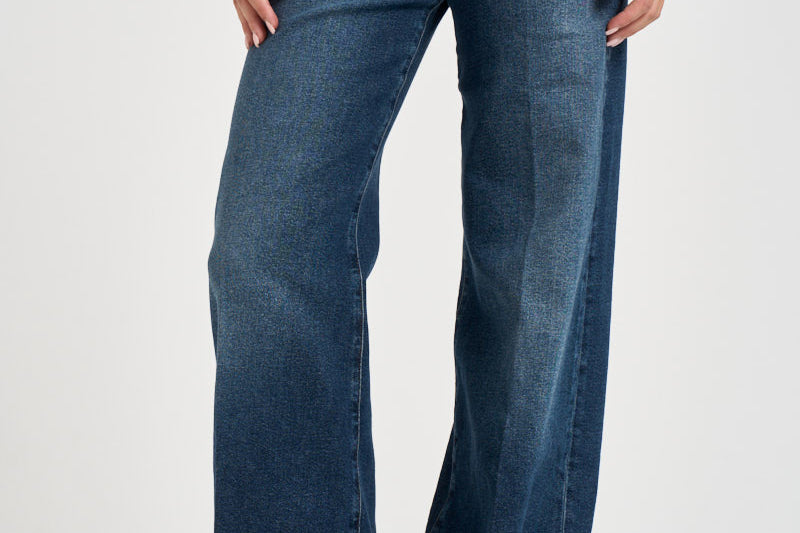 Jeans donna a palazzo blu denim 7U66SA91 CSC 7 for all Mankind 