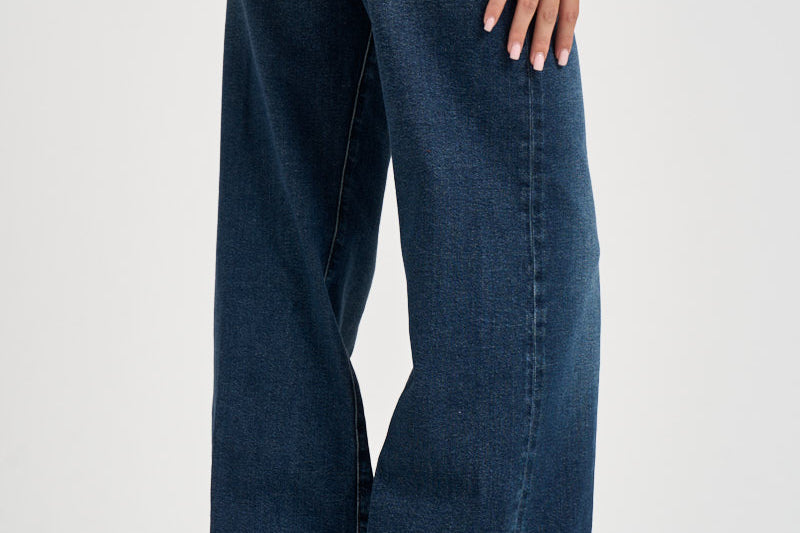 Jeans donna a palazzo blu denim 7U66SA91 CSC 7 for all Mankind 