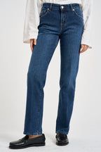 Jeans donna Calie straight in blu 7UC90B86 3NH 7 for all Mankind 
