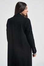 Cappotto donna lungo monopetto nero EOS DEBORA21NERO ACCADEMIE TESSILI 