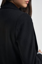 Cappotto donna lungo monopetto nero EOS DEBORA21NERO ACCADEMIE TESSILI 