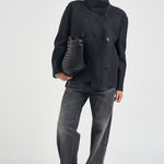 Picot donna corto over antracite FREIA LANA JERSEYANTRACITE104 ACCADEMIE TESSILI 