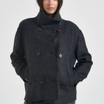 Picot donna corto over antracite FREIA LANA JERSEYANTRACITE104 ACCADEMIE TESSILI 