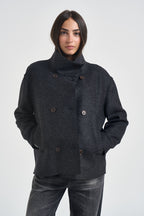 Picot donna corto over antracite FREIA LANA JERSEYANTRACITE104 ACCADEMIE TESSILI 