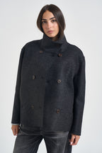 Picot donna corto over antracite FREIA LANA JERSEYANTRACITE104 ACCADEMIE TESSILI 