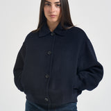 Cappotto donna corto blu navy GRETA NAVY ACCADEMIE TESSILI 