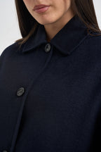 Cappotto donna corto blu navy GRETA NAVY ACCADEMIE TESSILI 