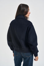Cappotto donna corto blu navy GRETA NAVY ACCADEMIE TESSILI 
