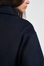 Cappotto donna corto blu navy GRETA NAVY ACCADEMIE TESSILI 