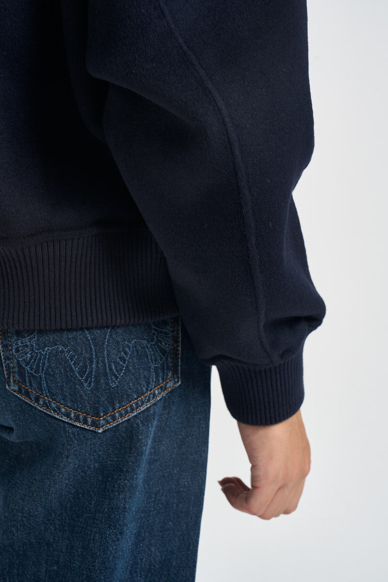 Cappotto donna corto blu navy GRETA NAVY ACCADEMIE TESSILI 