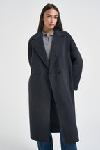Cappotto donna lungo grigio antracite JESSICA ANTRACITE ACCADEMIE TESSILI 