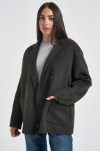 Blazer donna doppiopetto verde oliva MERYL DARKGREEN ACCADEMIE TESSILI 